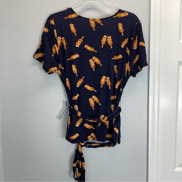 Modcloth The Surplice Is Right Faux-Wrap Top XL - Picture 11 of 12